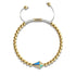 Cerf-volant | Or 18 carats et crème | Émail | Bracelet Charmballa en Cristal de Macramé
